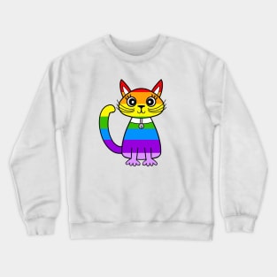 RAINBOW Cat Lovers Crewneck Sweatshirt